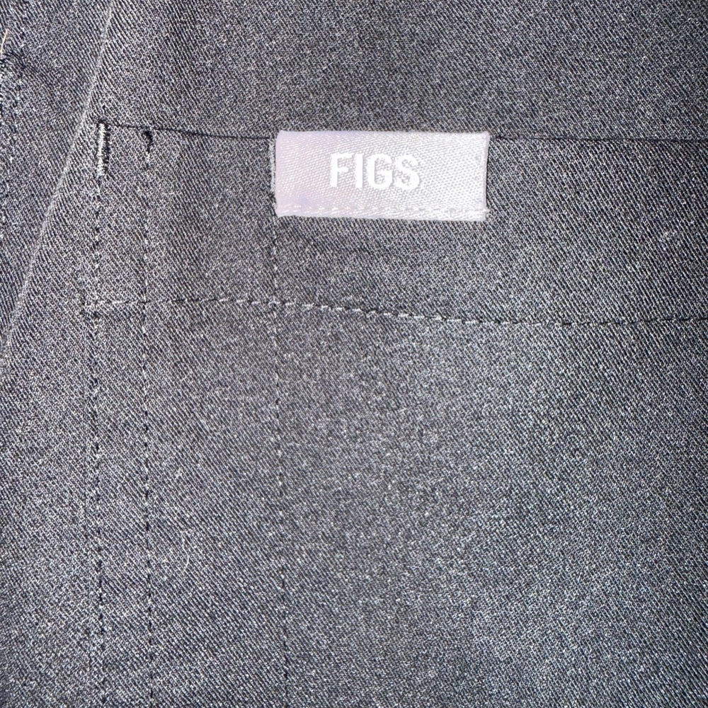 Figs Black Women's Jumpsuit with Gray Accents - Picture 3 of 4